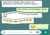 candice joke meaning