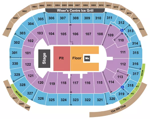 canucks arena seating map