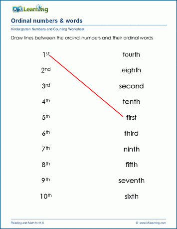 cardinal numbers worksheet