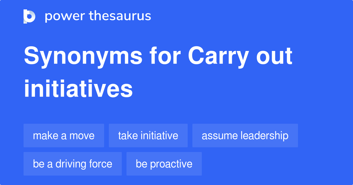 carry out synonyms