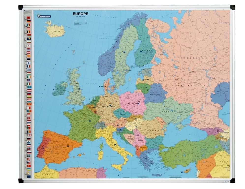 carte michelin europe