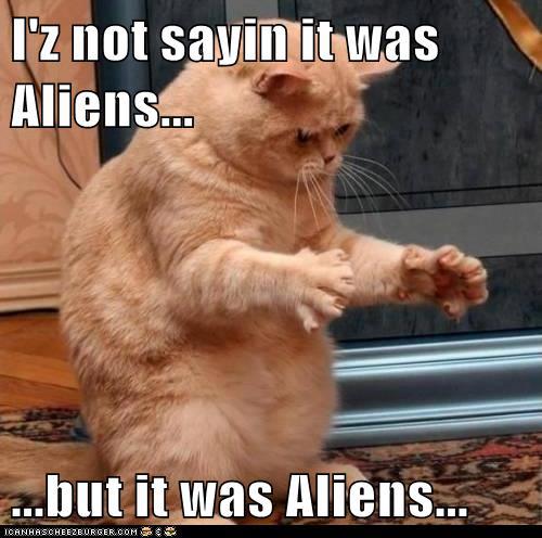 cat aliens meme