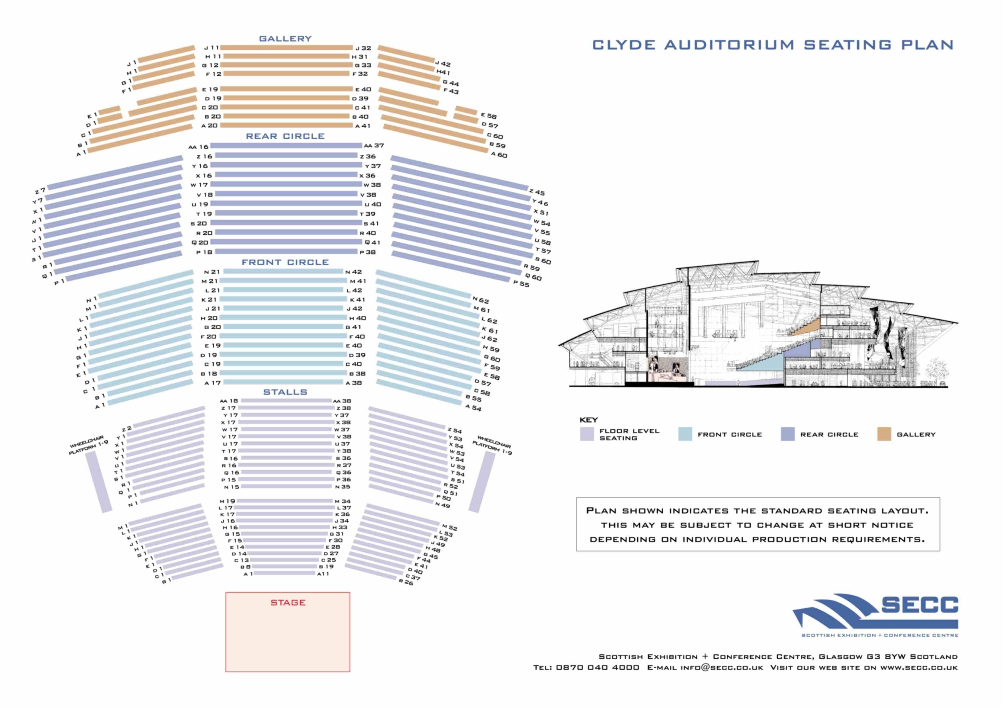 armadillo seating plan