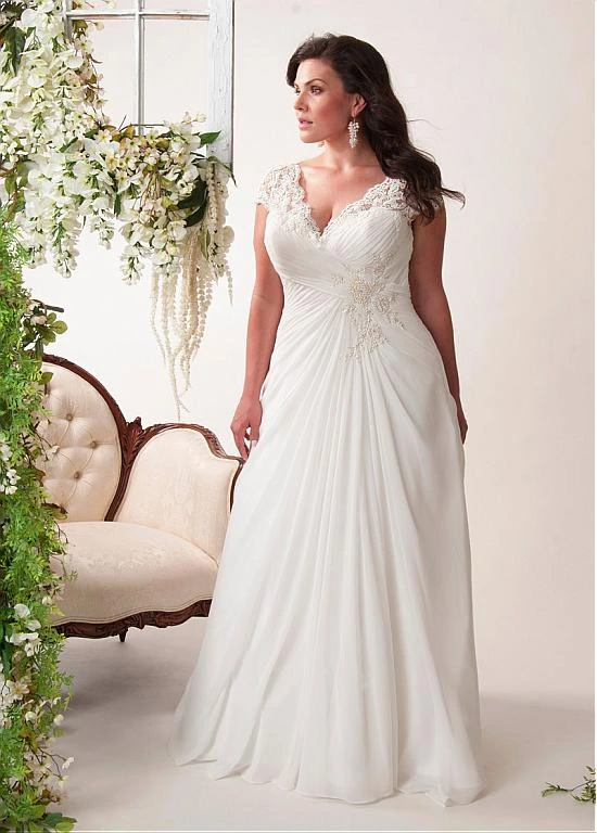 plus size beach wedding dresses