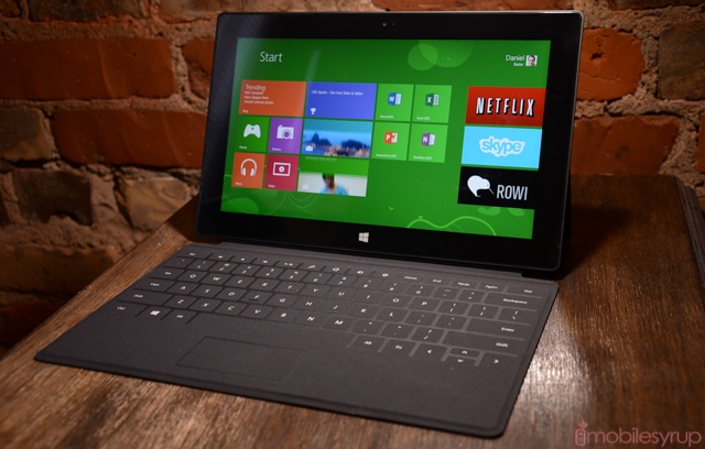 microsoft surface rt tablet