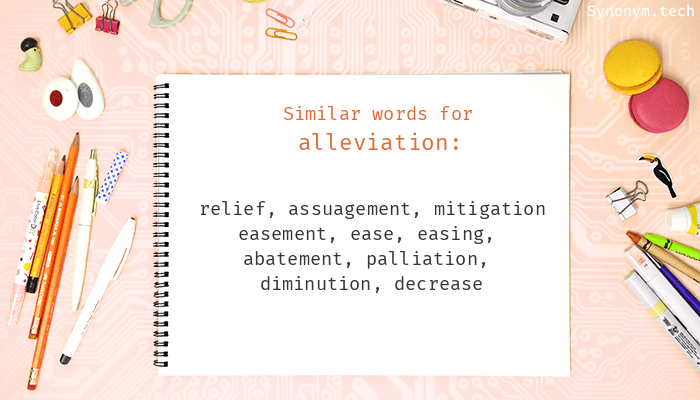 alleviation synonyms