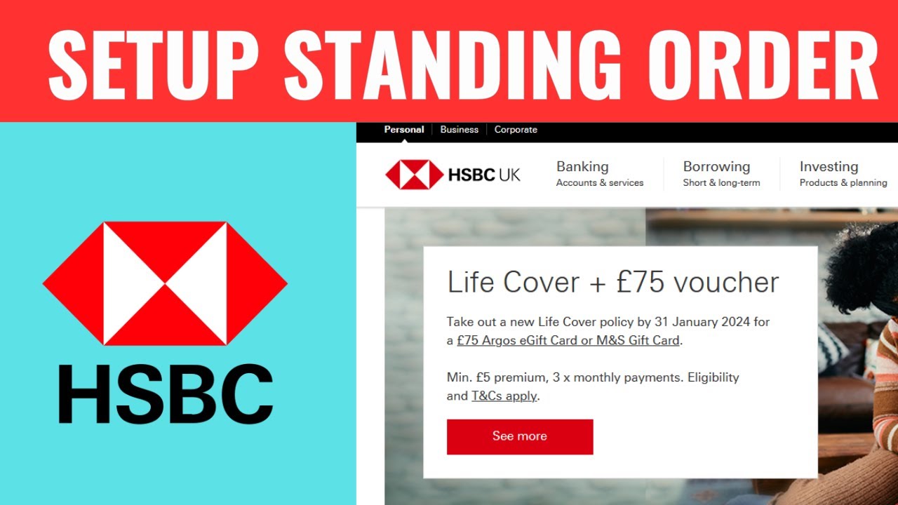 setting up standing order hsbc