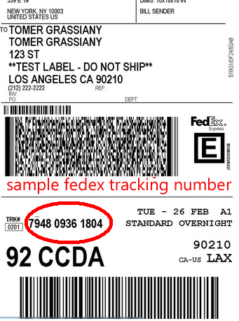 fedex tracking numbe