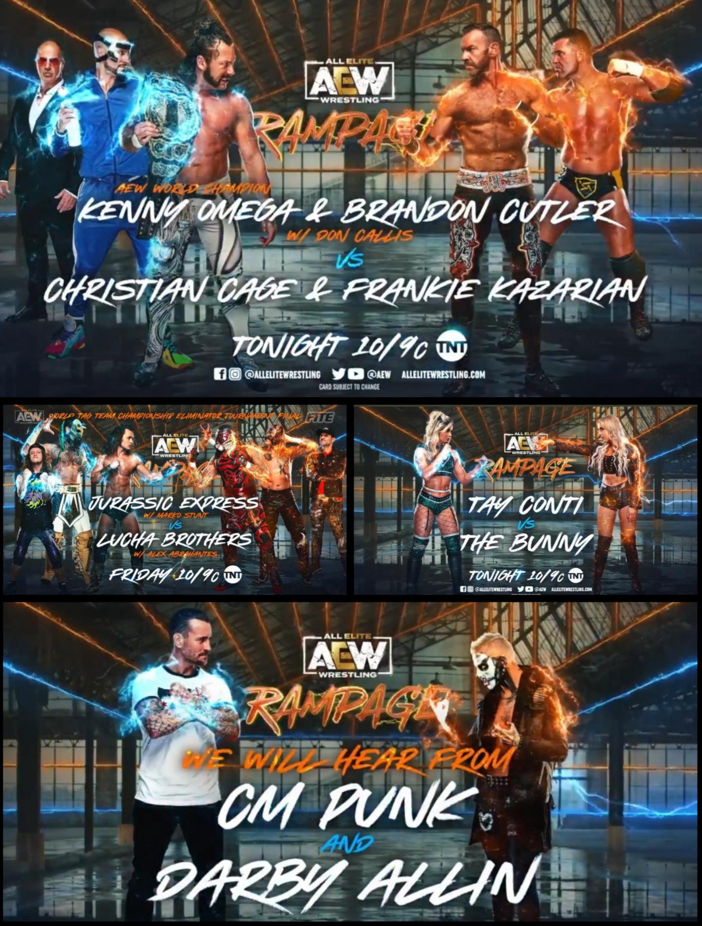 aew rampage card