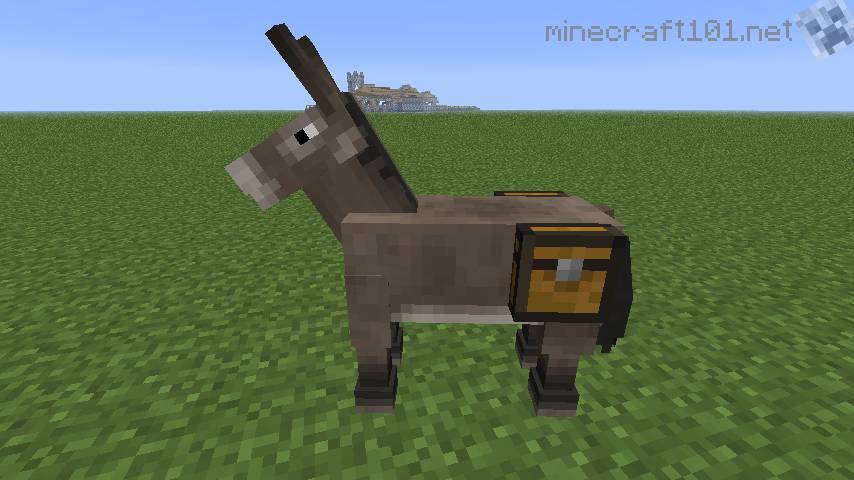 how to place a chest on a horse in minecraft