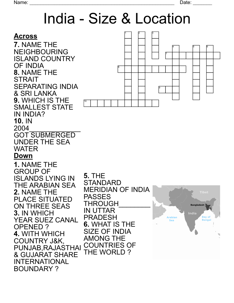 location crossword