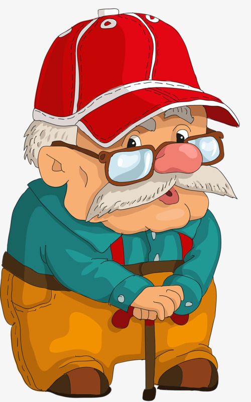 old man cartoon png