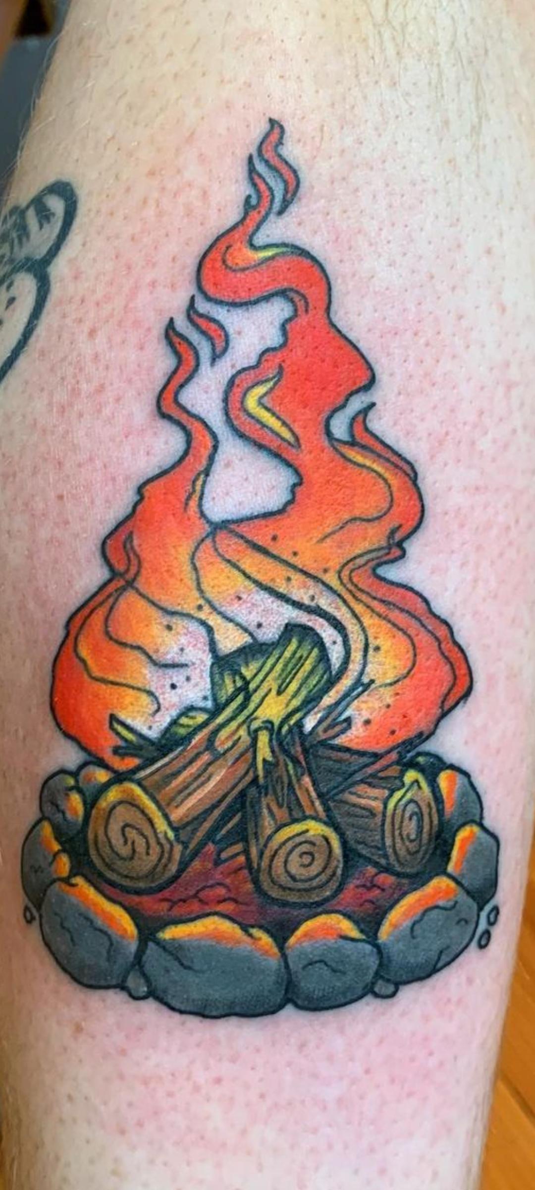 campfire tattoo