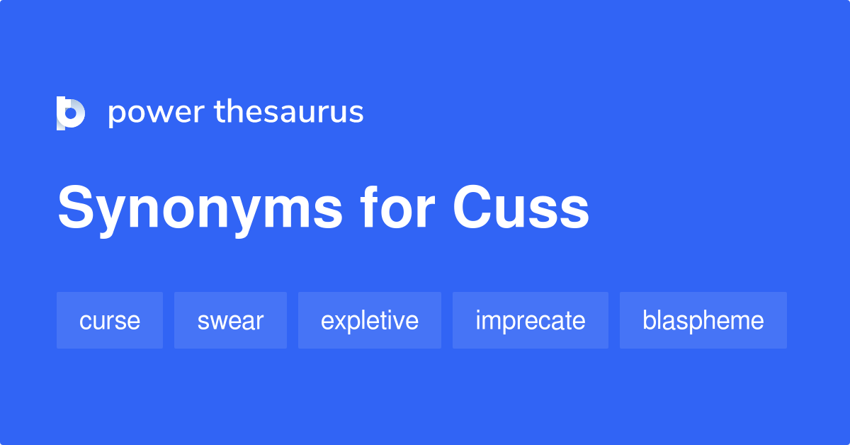 cuss synonym