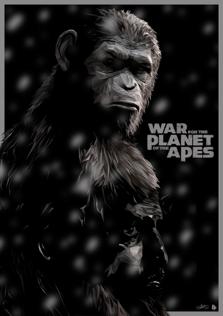 caesar planet of the apes poster