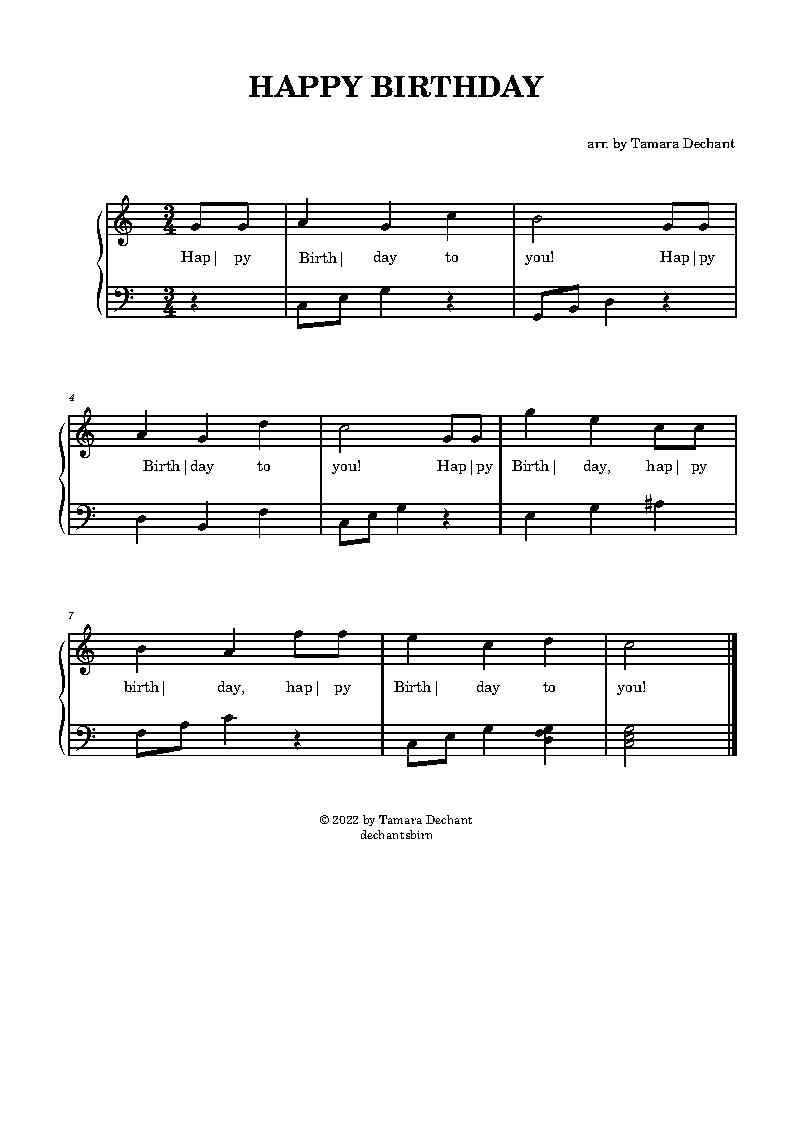 easy piano songs sheet