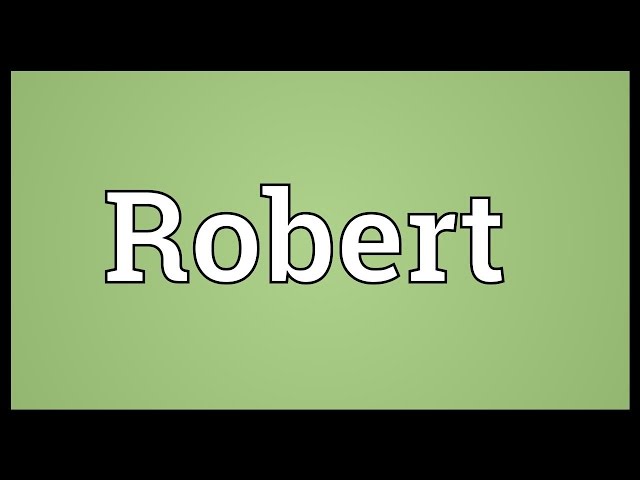 robert meaning in hindi