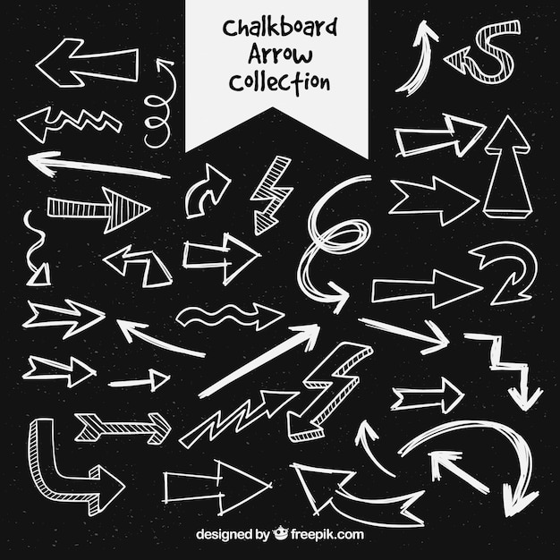 chalkboard arrow clipart