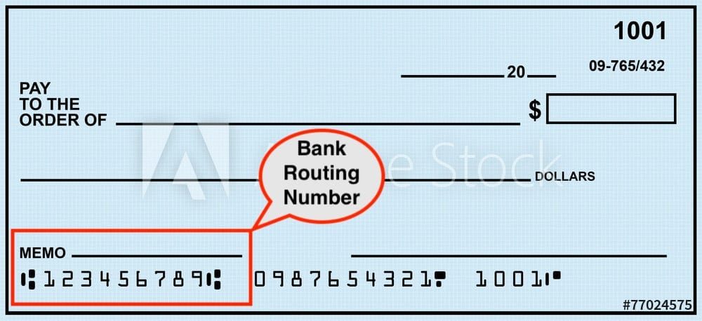 chase bank routing