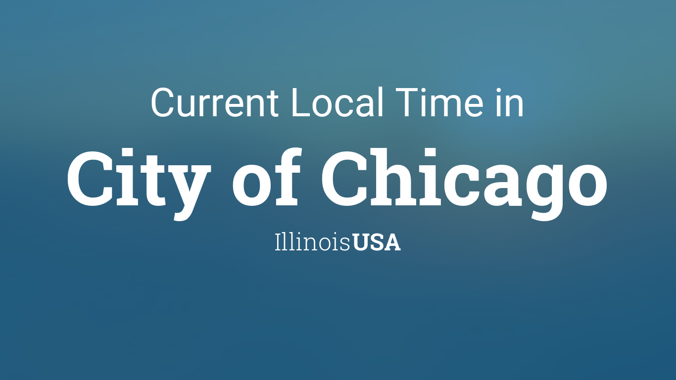 chicago usa local time