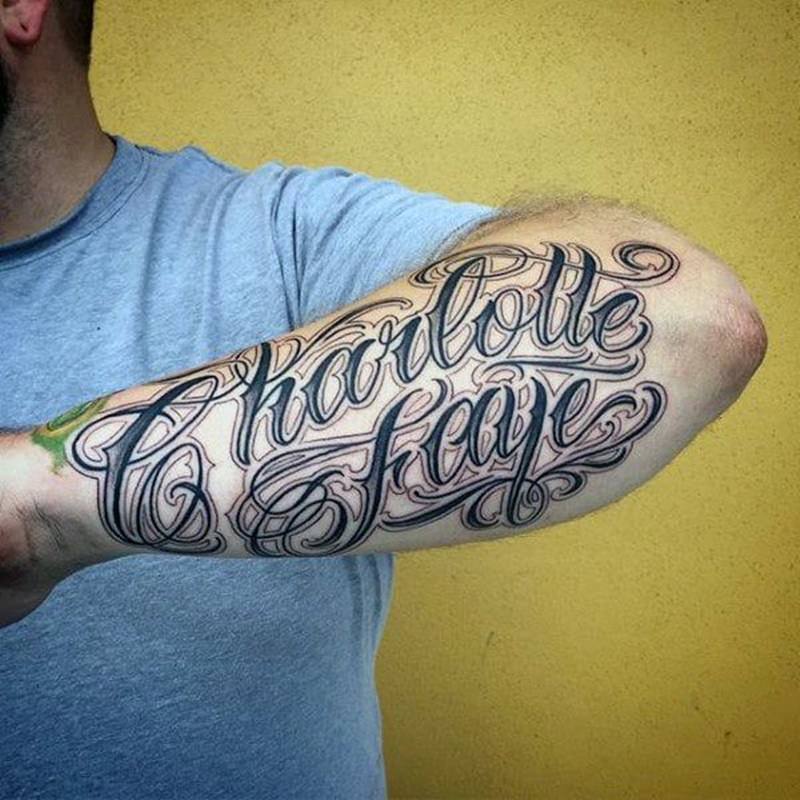 childrens name tattoos for men