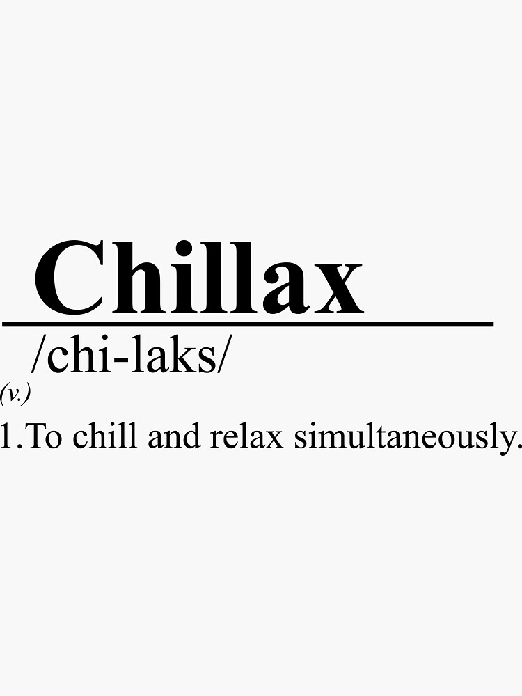 chill dictionary