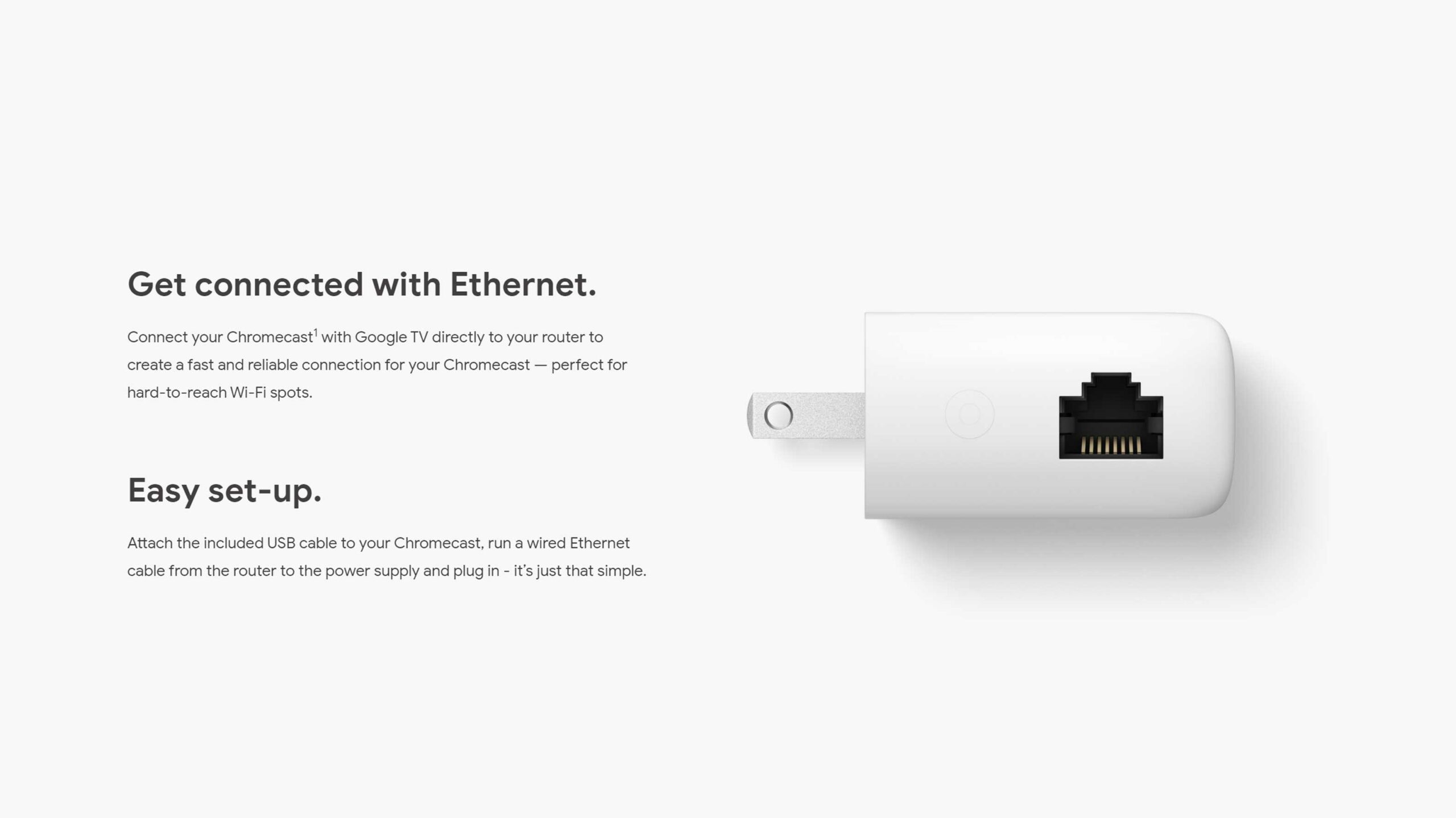 chromecast ethernet