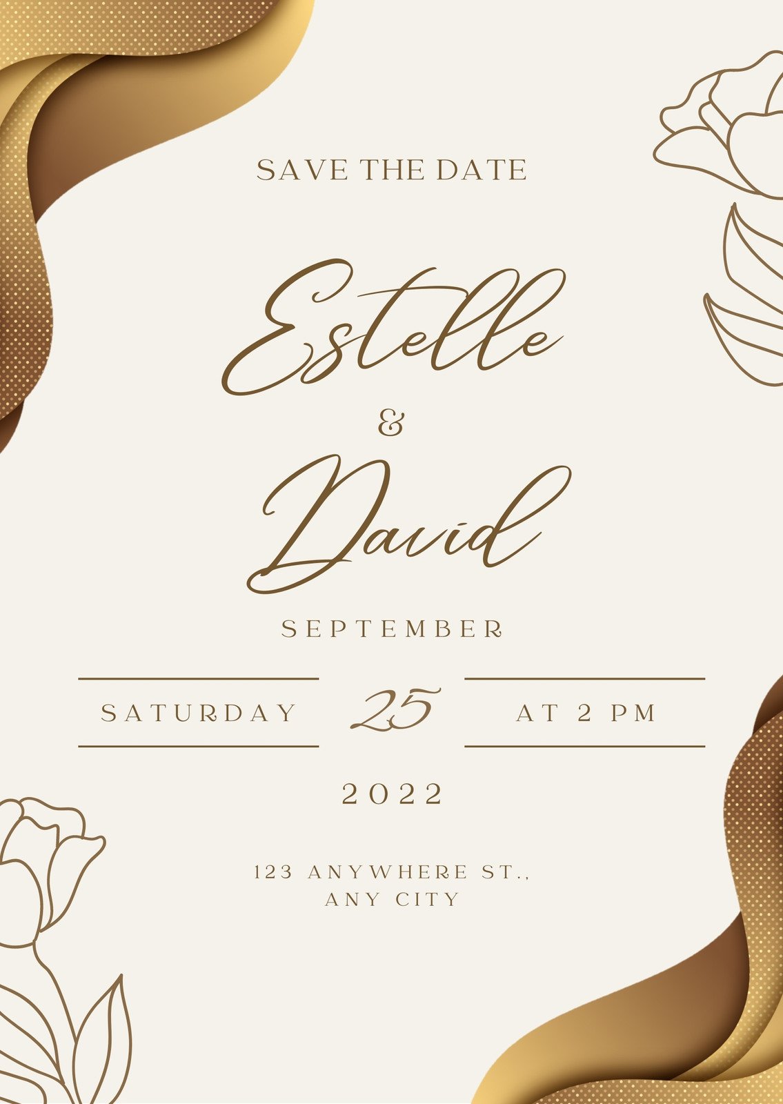 civil wedding invitation designs