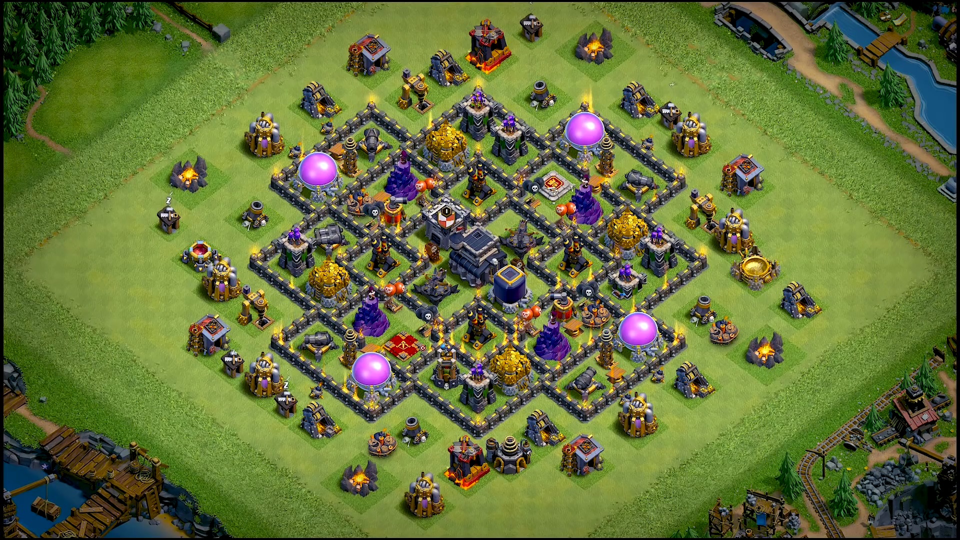 clash of clans town hall 9 base