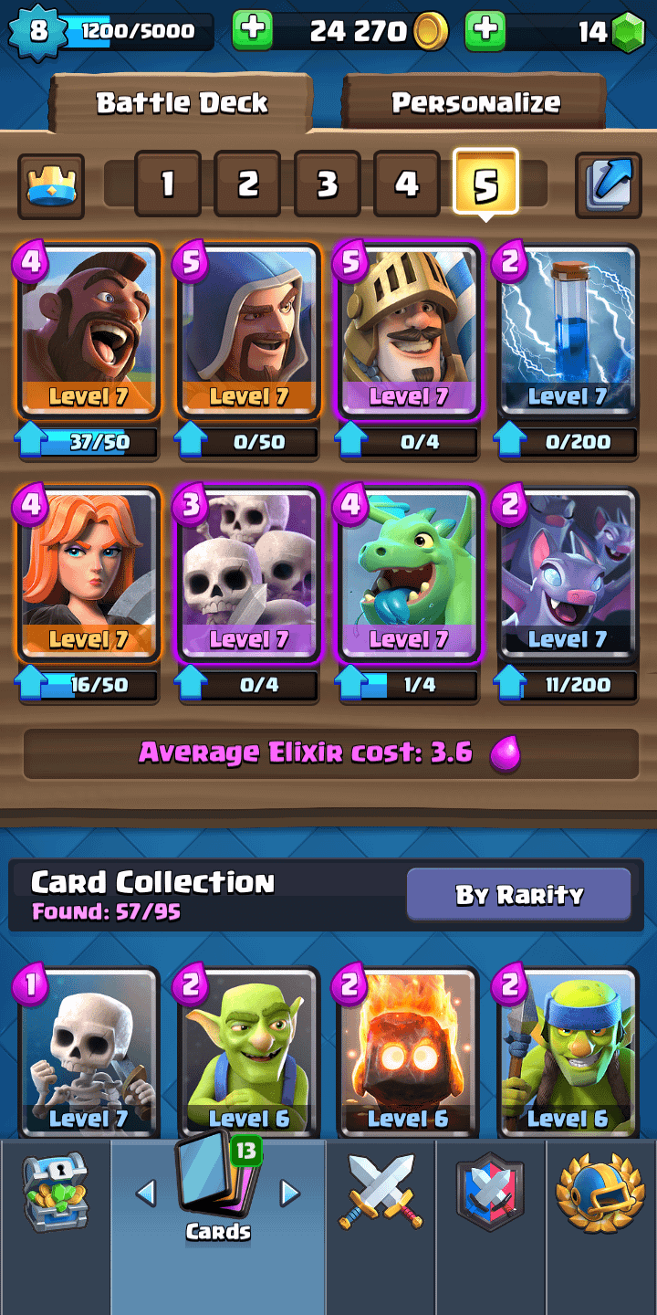 clash royale arena 7 deck 2023