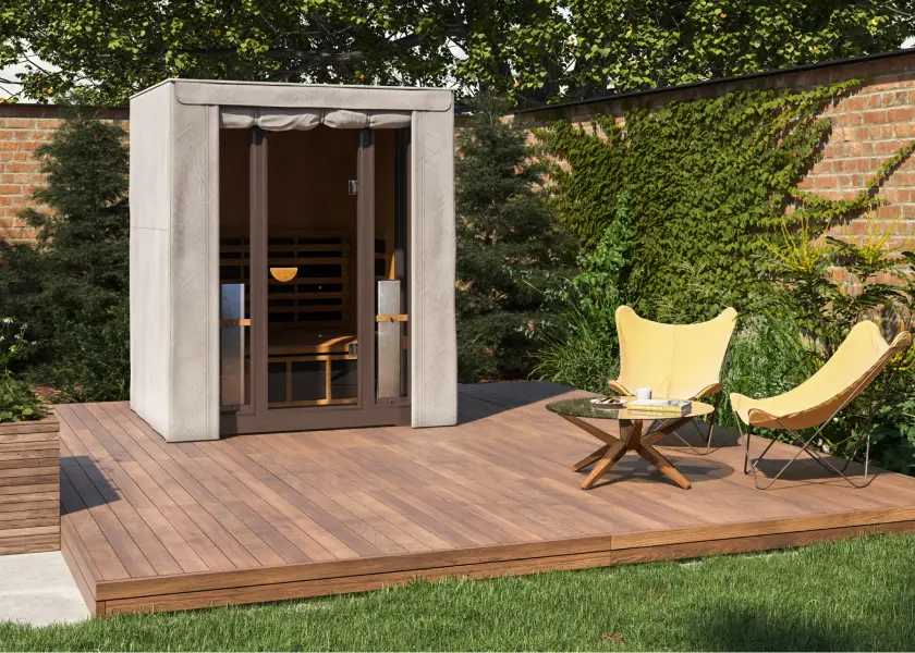 clearlight outdoor sauna