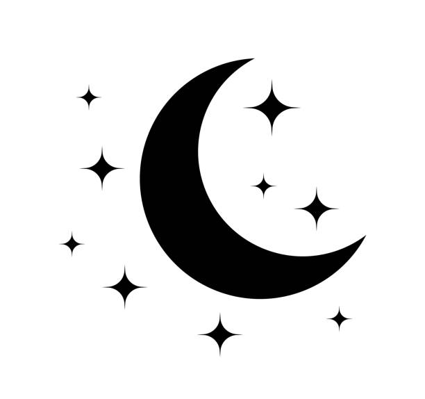 clipart half moon