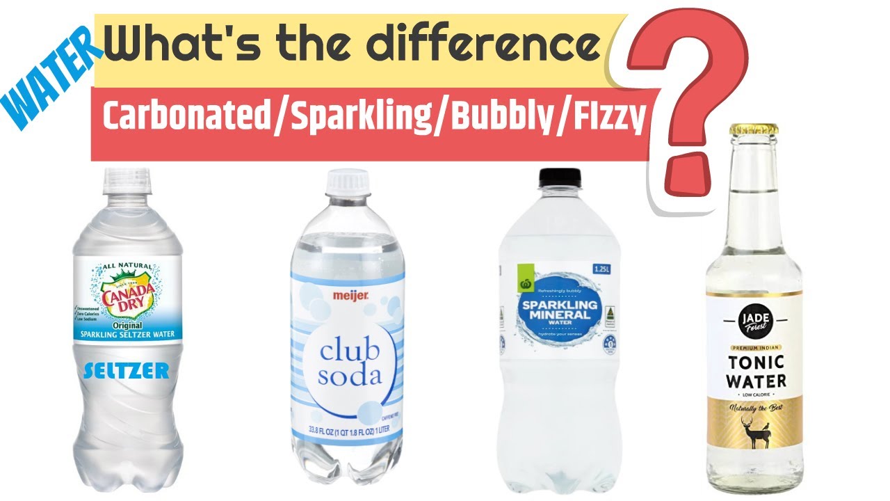 club soda vs seltzer vs tonic