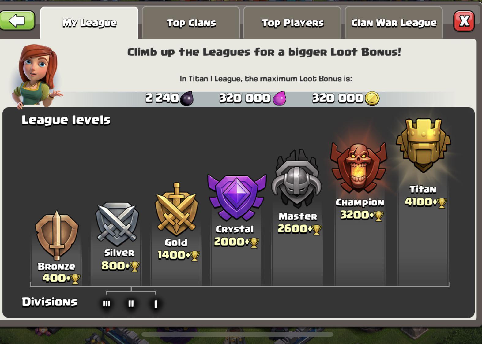 coc leagues