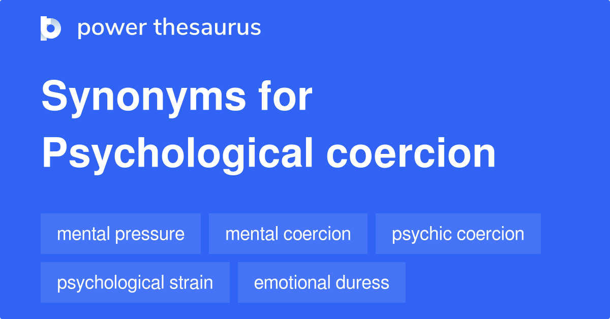 coercion synonym