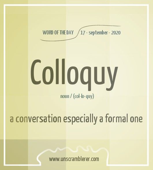 colloquy meaning in hindi