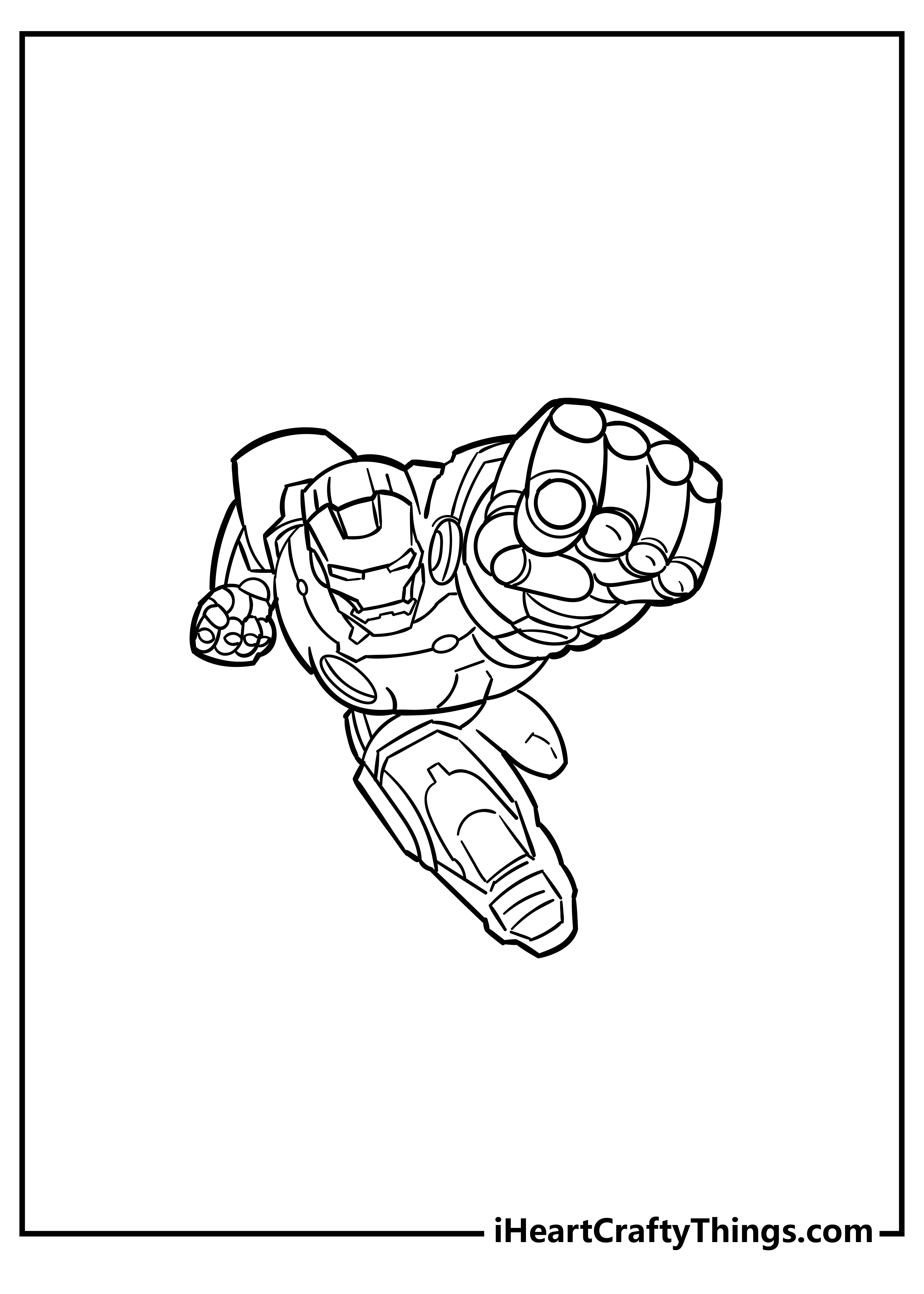 coloring pages of iron man