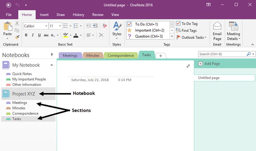 como usar onenote como agenda