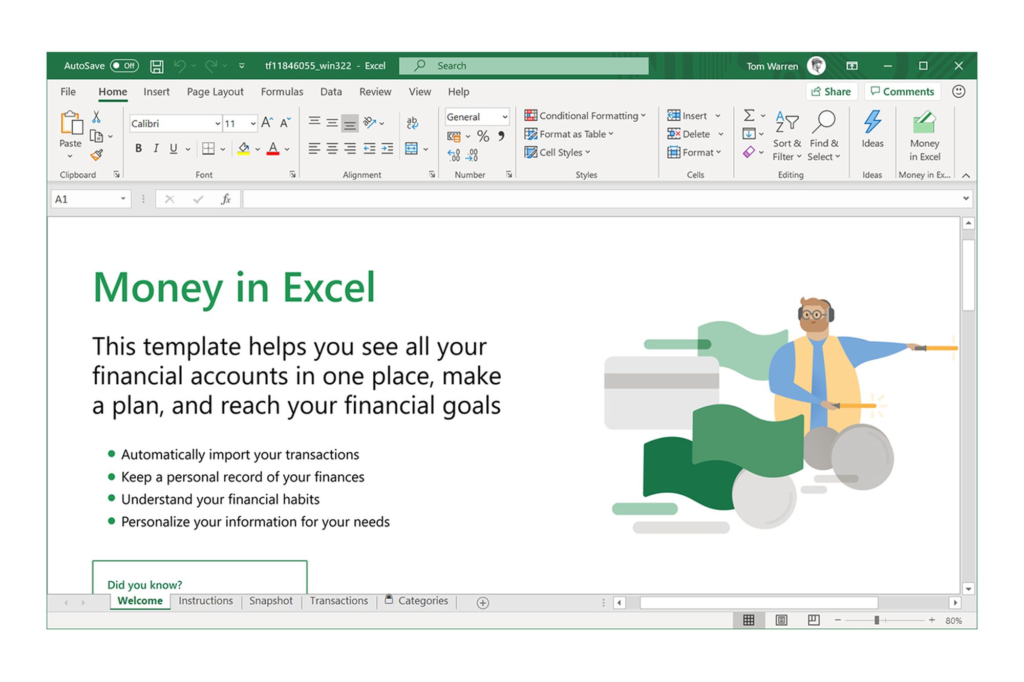 connect bank account to excel