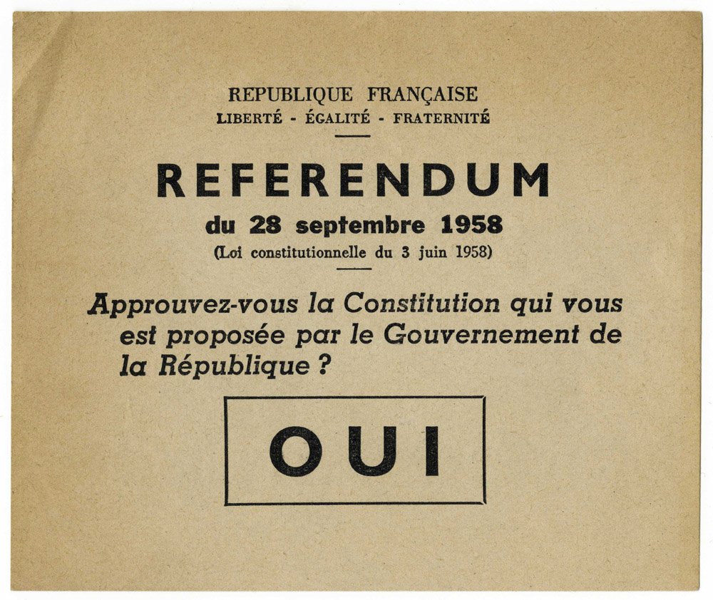 constitution du 4 octobre 1958