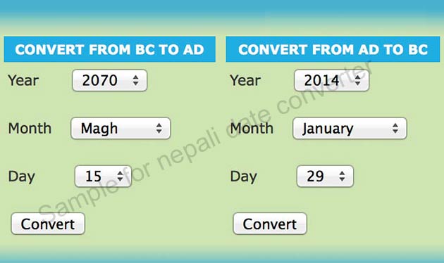 convert date from nepali to english