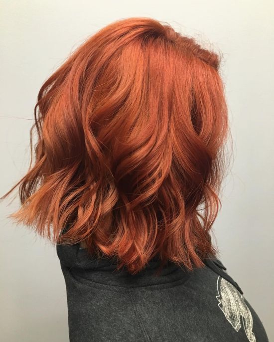 copper short hair color