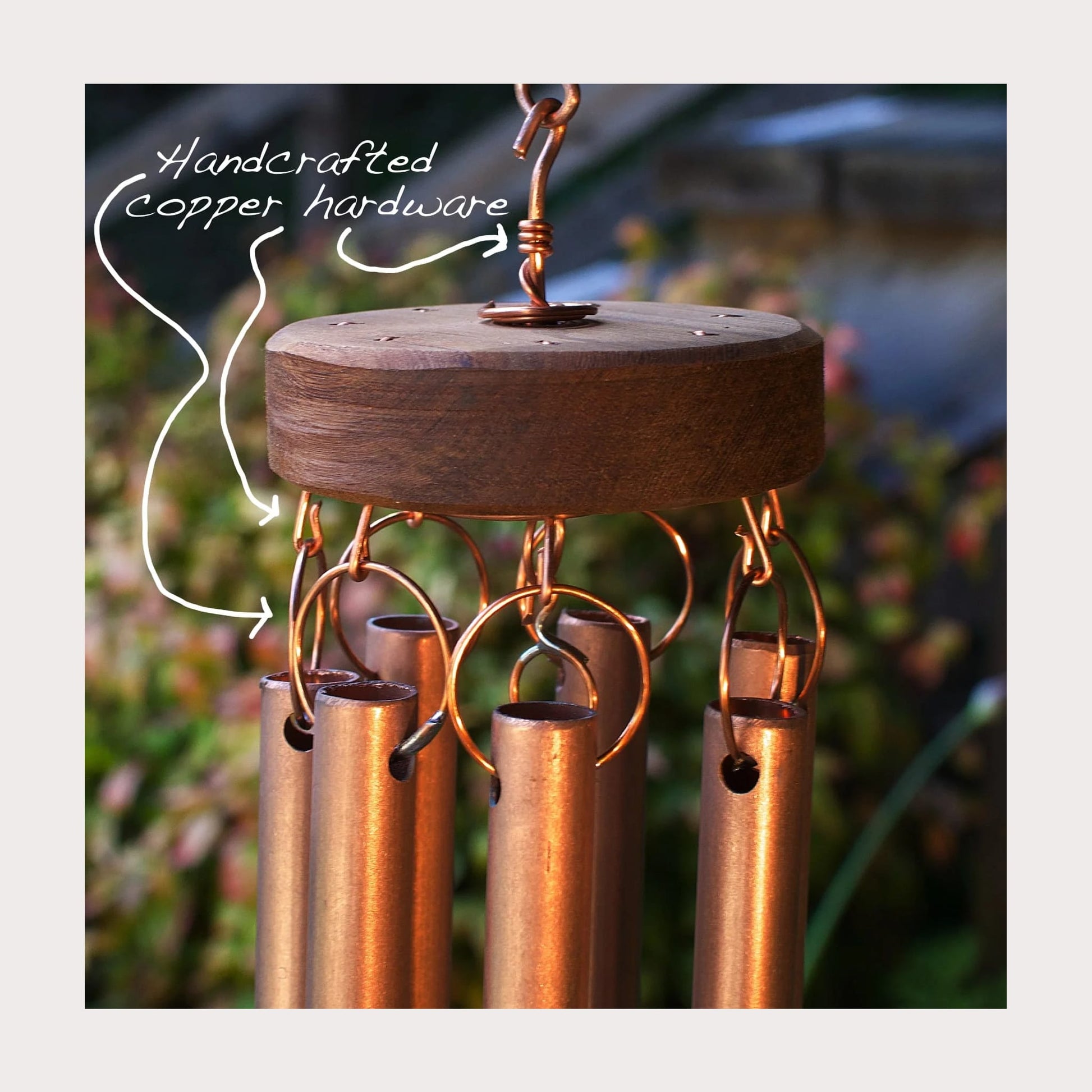 copper wind chimes