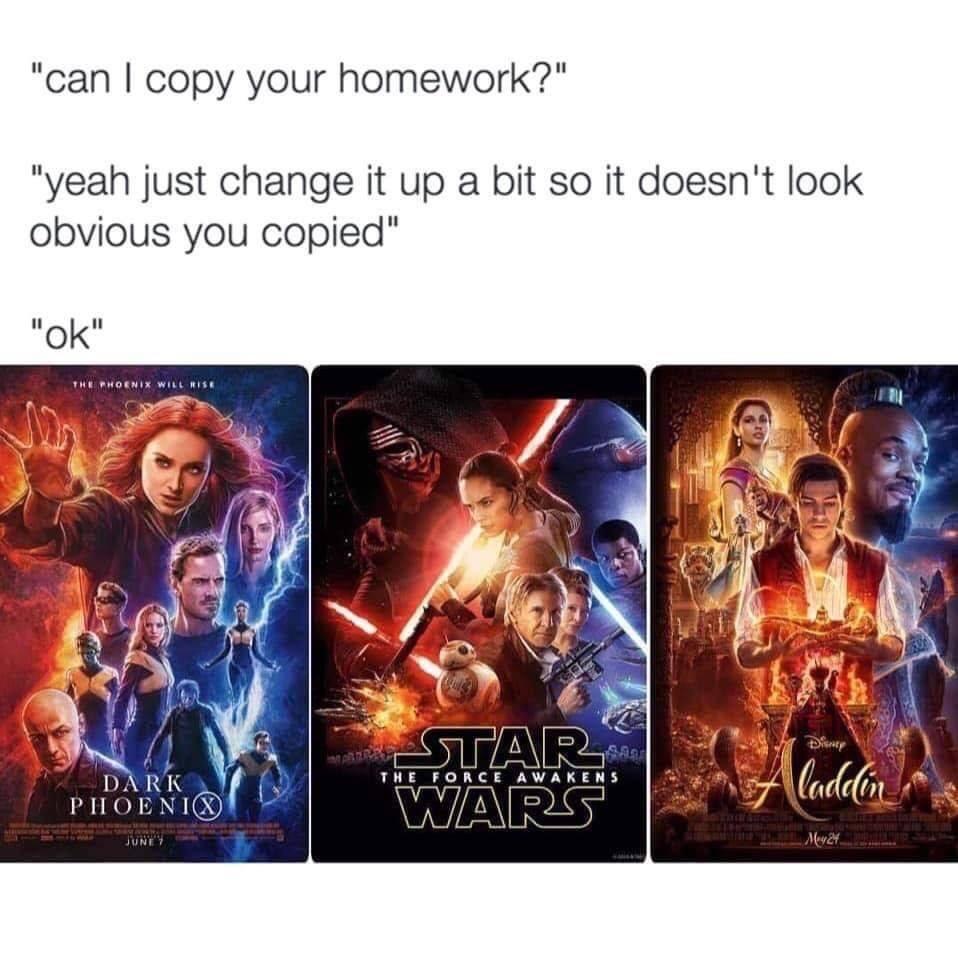 copying homework meme