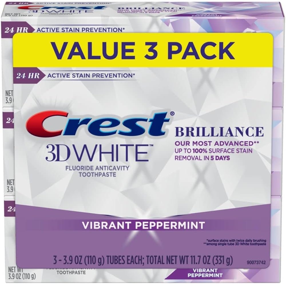 crest 3d white brilliance toothpaste vibrant peppermint