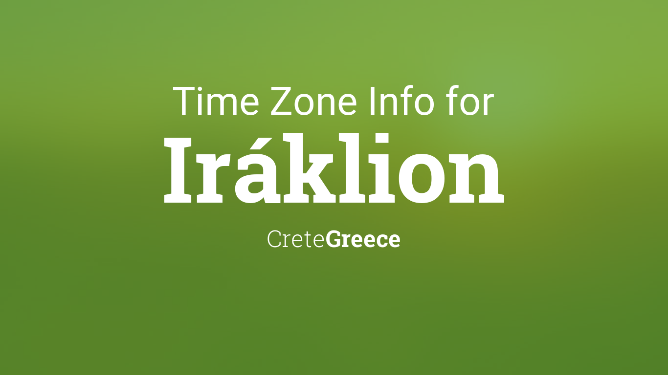 crete greece time zone