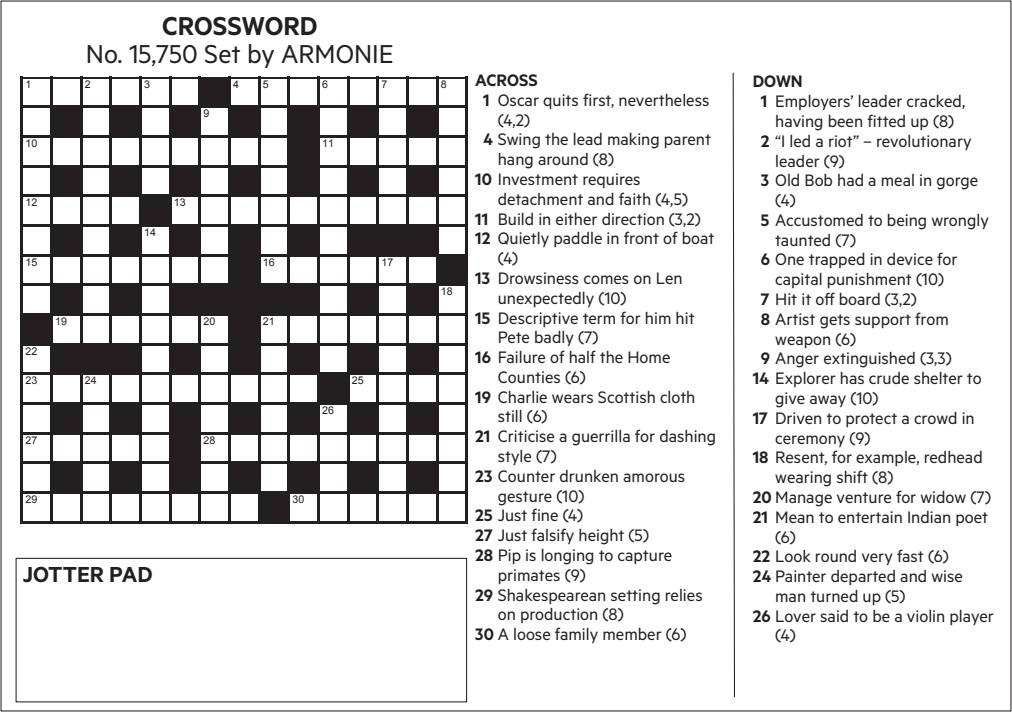 criticise crossword