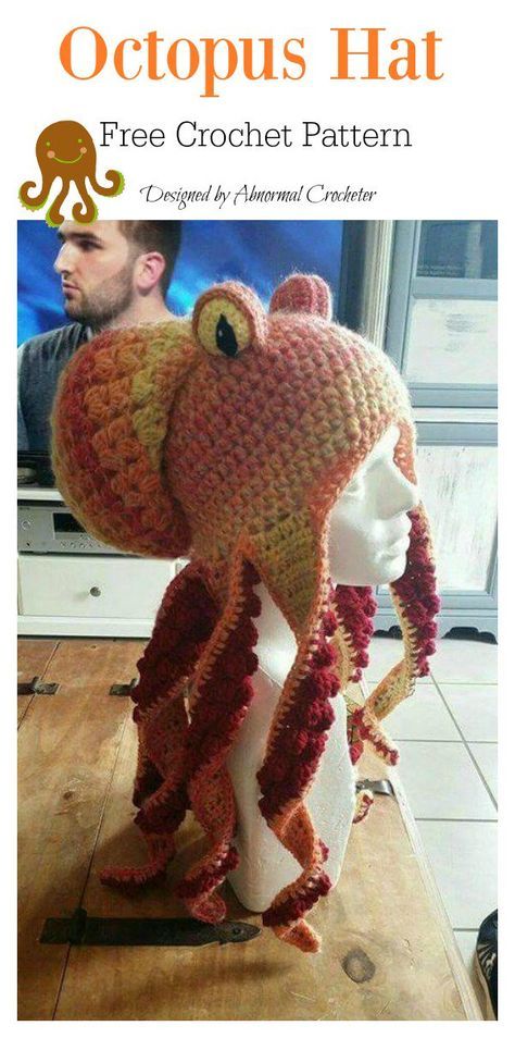 crochet octopus hat