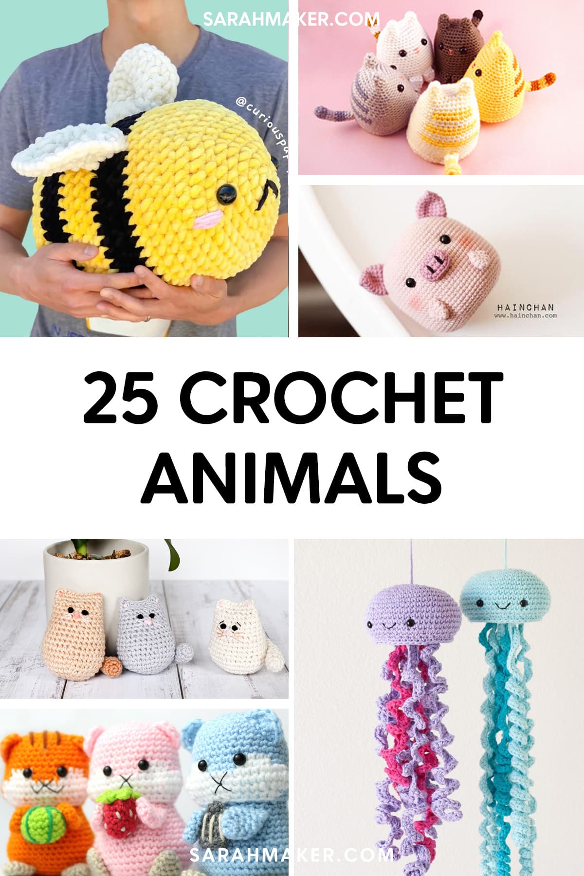 crochet plush animals