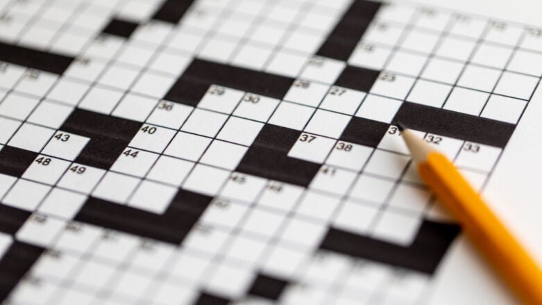 crossword clue secure